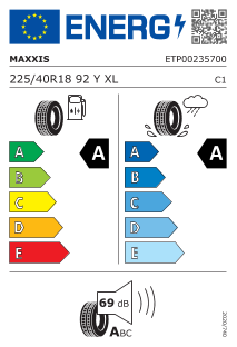 225/40 ZR18 92Y XL