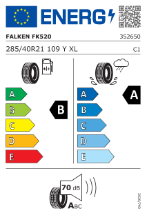 285/40-21XL Falken Azenis FK520 109Y