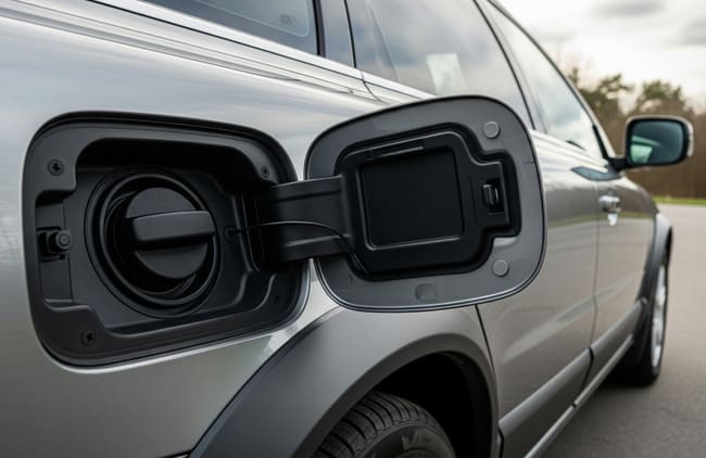 Volvo XC70: El tapón del depósito no se abre - problemas con el mecanismo de cierre