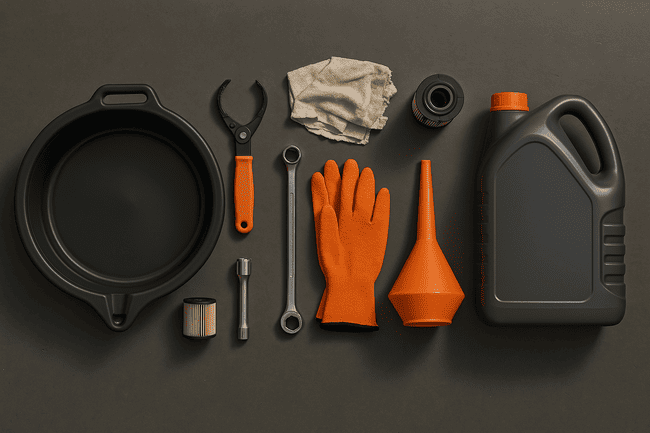 Outils nécessaires pour la vidange et le changement du filtre