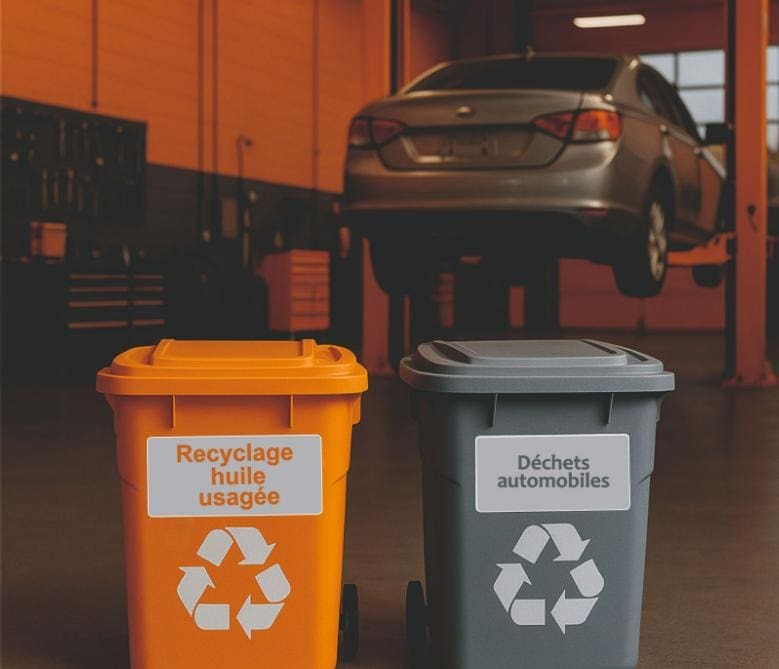 Recyclage huile usagée et Déchets automobiles