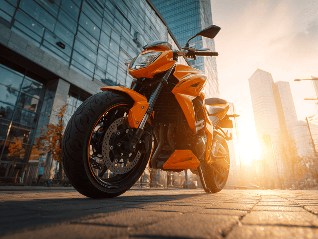 Proper motorcycle parking is essential for rider safety
