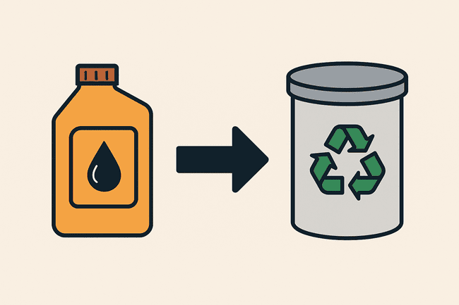 Recycling of used motor oil