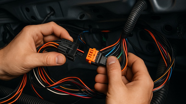 Instalación del kit eléctrico específico del vehículo