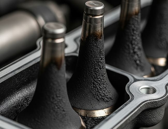 Kohlenstoffablagerungen an den Ansaugventilen beim Audi A4 Avant