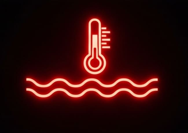 engine overheating warnings on the dashboard