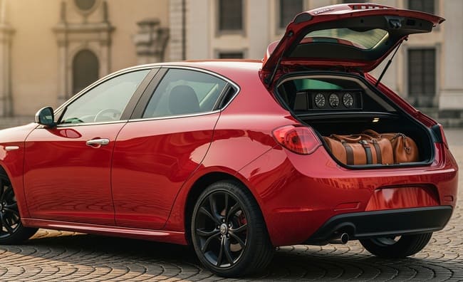 bagagliaio dell'Alfa Romeo Giulietta 940