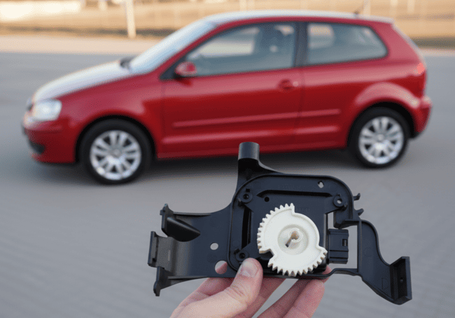 Klappenkonstruktion des Mischmotors des VW Polo 9N Reparaturstrategien und Austausch von Komponenten