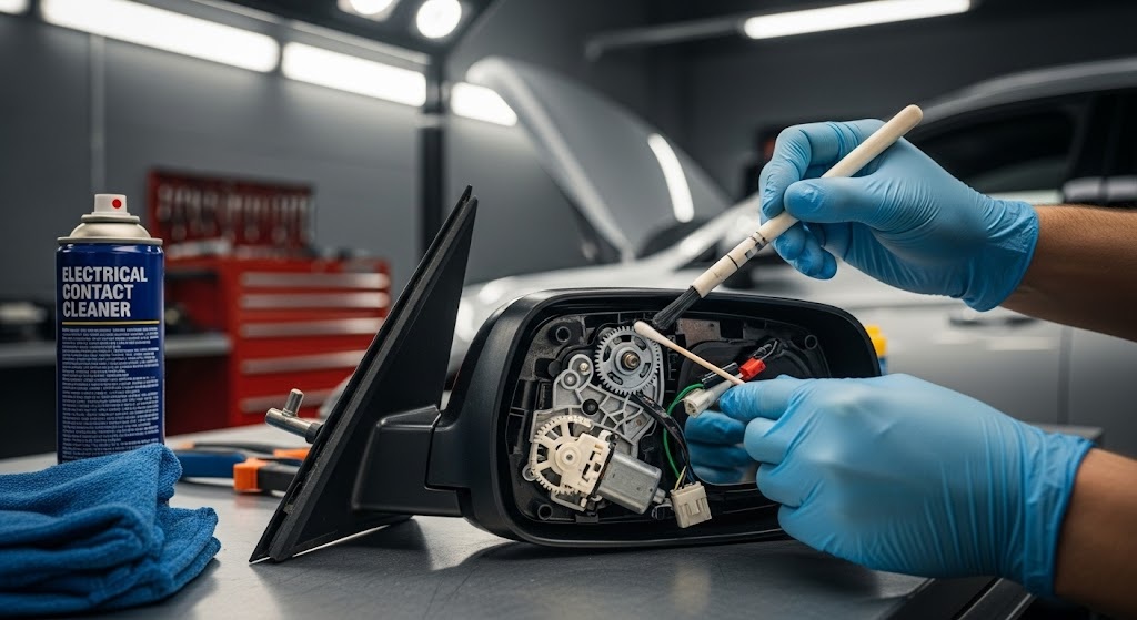 Wartung und Pflege elektrischer Außenspiegel