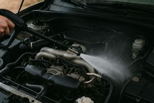 Interne Motorreinigung durch Spülung