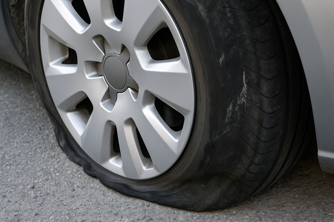 Overschrijding van de loadindex kan een klapband veroorzaken