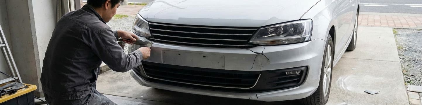 Comment réparer un pare-choc fissuré ?