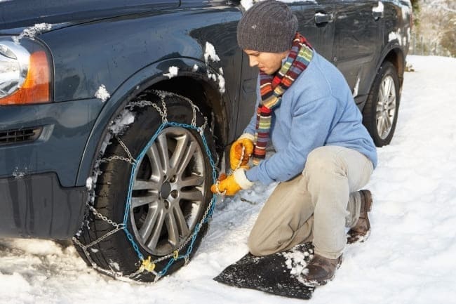 How to put on snow chains