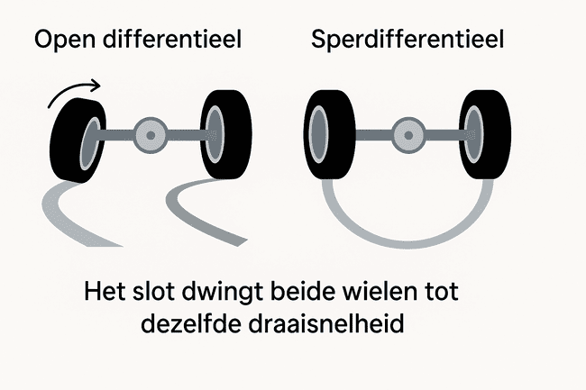 Wanneer gebruik je een sperdifferentieel?