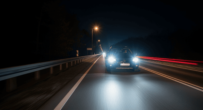 Xenon-Scheinwerfer am Auto