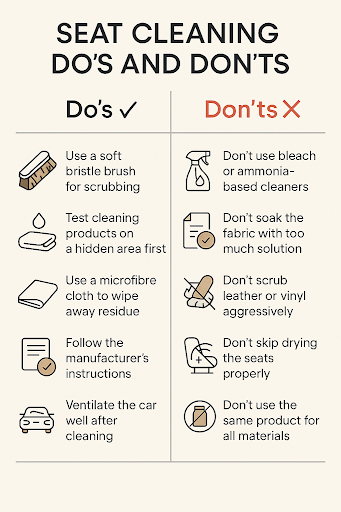 How to clean car seats