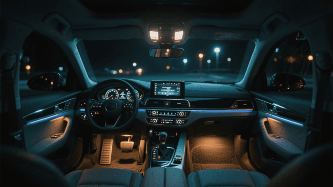 Types of car interior lights