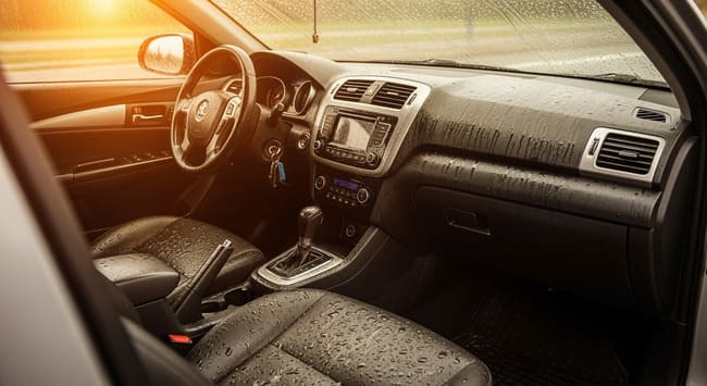 Toit ouvrant de voiture qui fuit les signes qui ne trompent pas