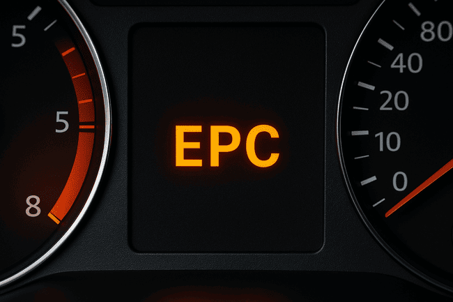 EPC-waarschuwingslampje op het dashbord
