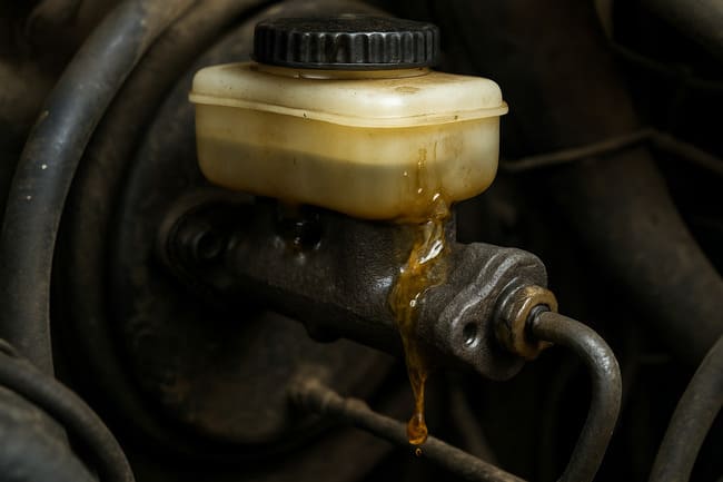 Pompa hamulcowa przepuszcza – objawy