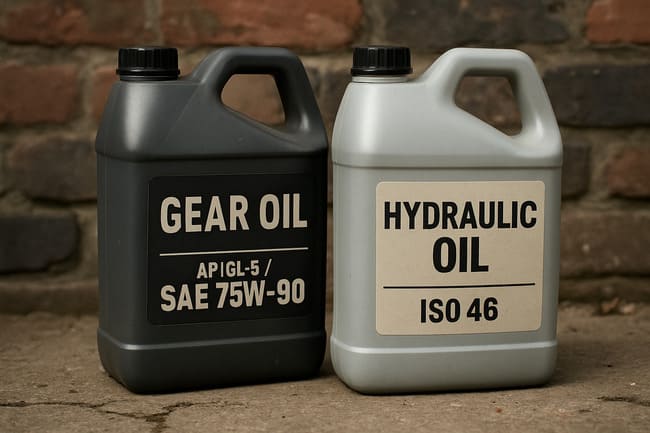 Differenza tra olio per ingranaggi e olio idraulico