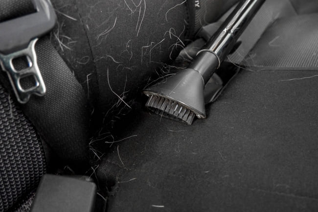 Comment enlever les poils de chien dans une voiture ?