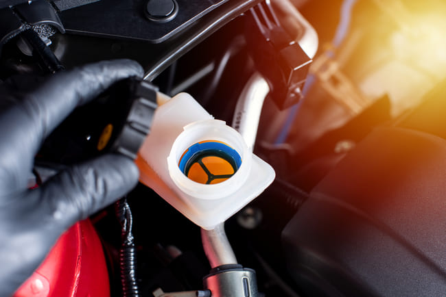 clutch fluid reservoir