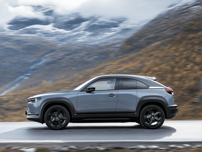 De beste og billigste elbilene i Norge 2025 4x4 - Mazda MX-30 Exclusive-line