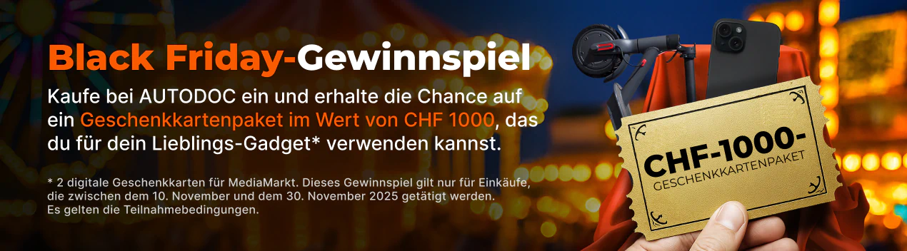 Black Friday-Gewinnspiel bei AUTODOC
Schnapp dir Angebote von unseren Partnern!