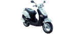 Motorfiets KYMCO YUP Remblok/voering catalogus
